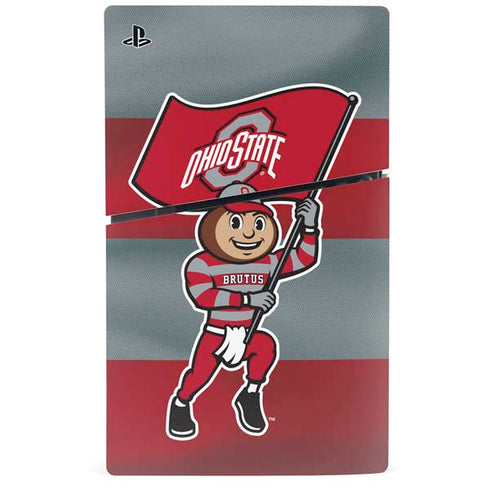 Ohio State University OSU Buckeyes Flag PS5 Slim Digital Edition Console Skin